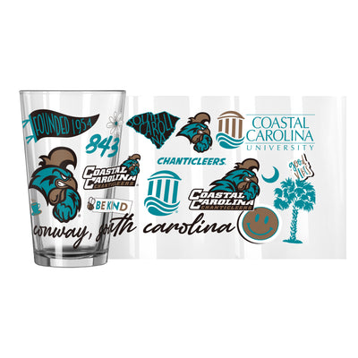Coastal Carolina 16oz Native Pint Glass
