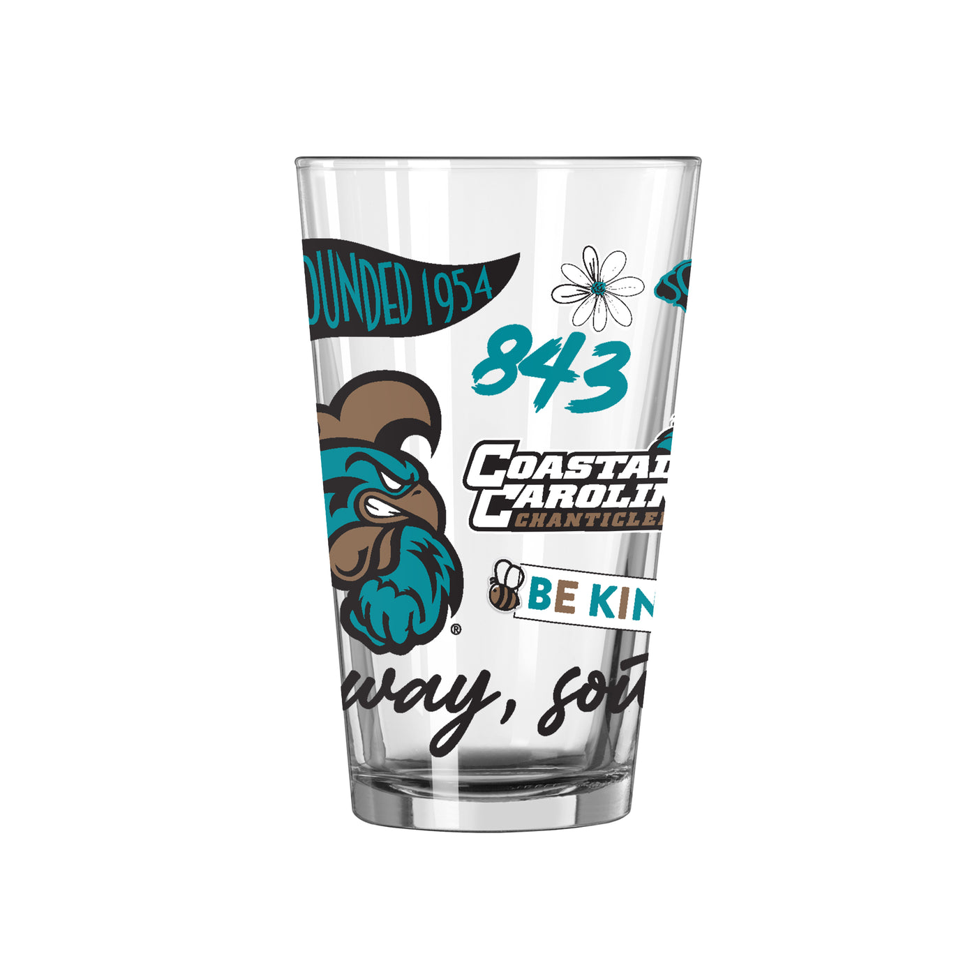 Coastal Carolina 16oz Native Pint Glass