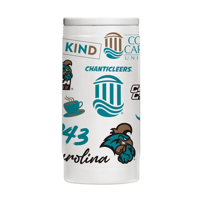 Coastal Carolina 12oz Native Powdercoat SlimCan Coolie