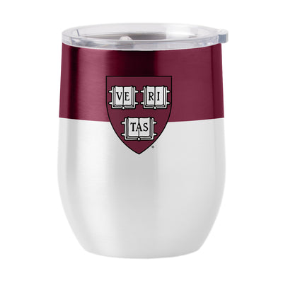 Harvard 16oz Colorblock Stainless Curved Beverage