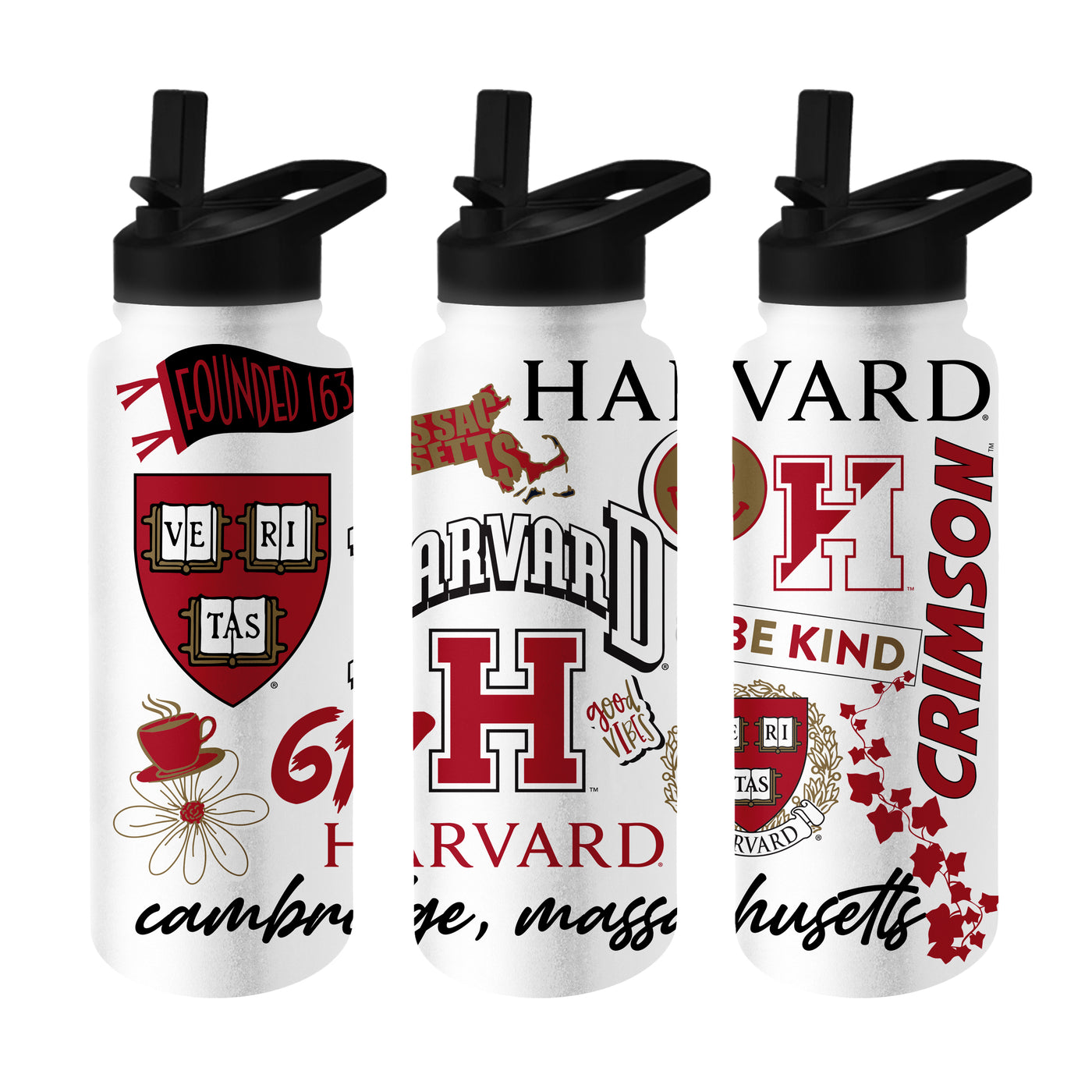 Harvard 34oz Native Quencher Bottle - Logo Brands