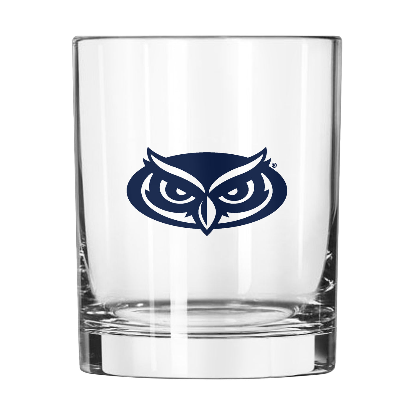 Florida Atlantic 14oz Gameday Rocks Glass