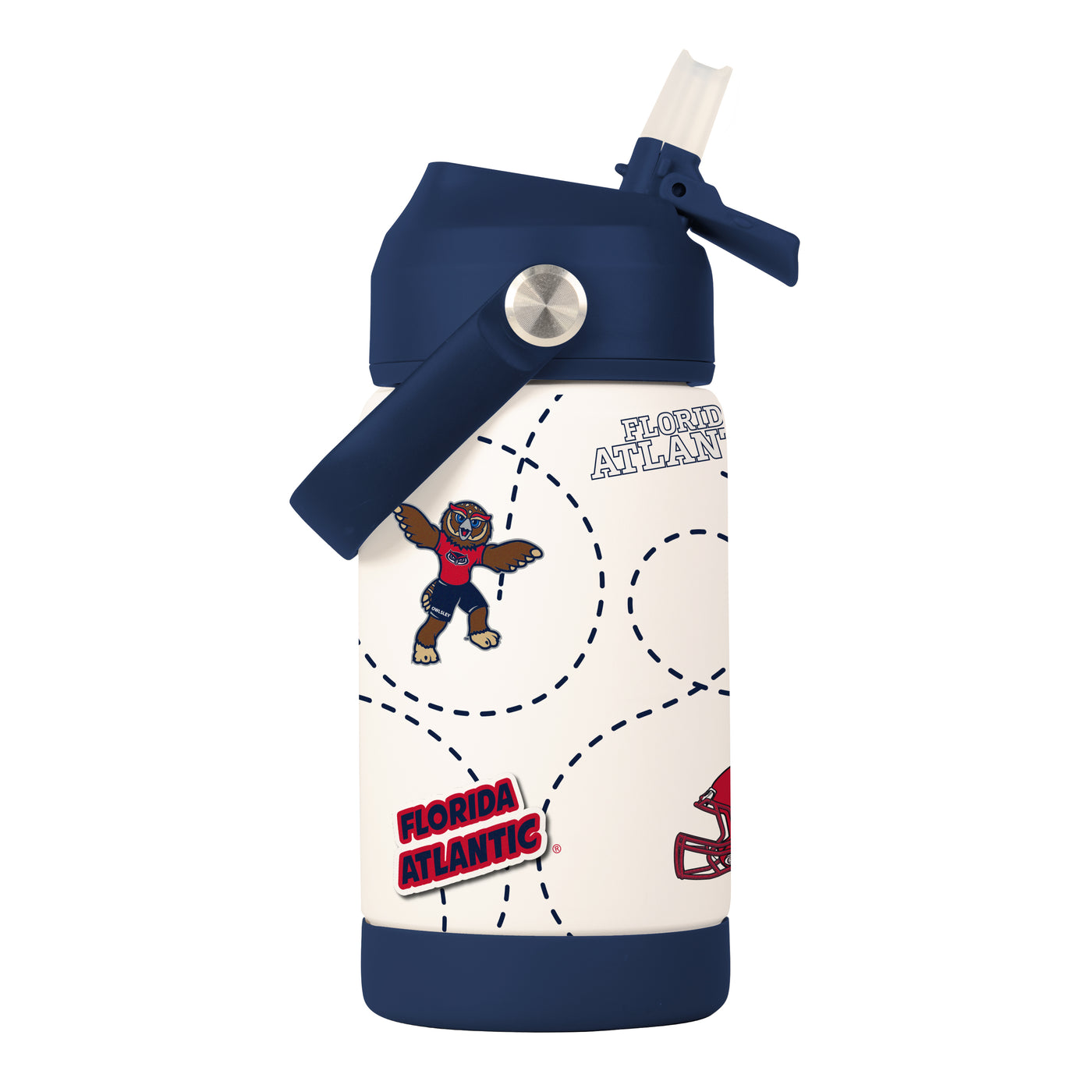 Florida Atlantic 12oz Mascot SS Kids Bottle