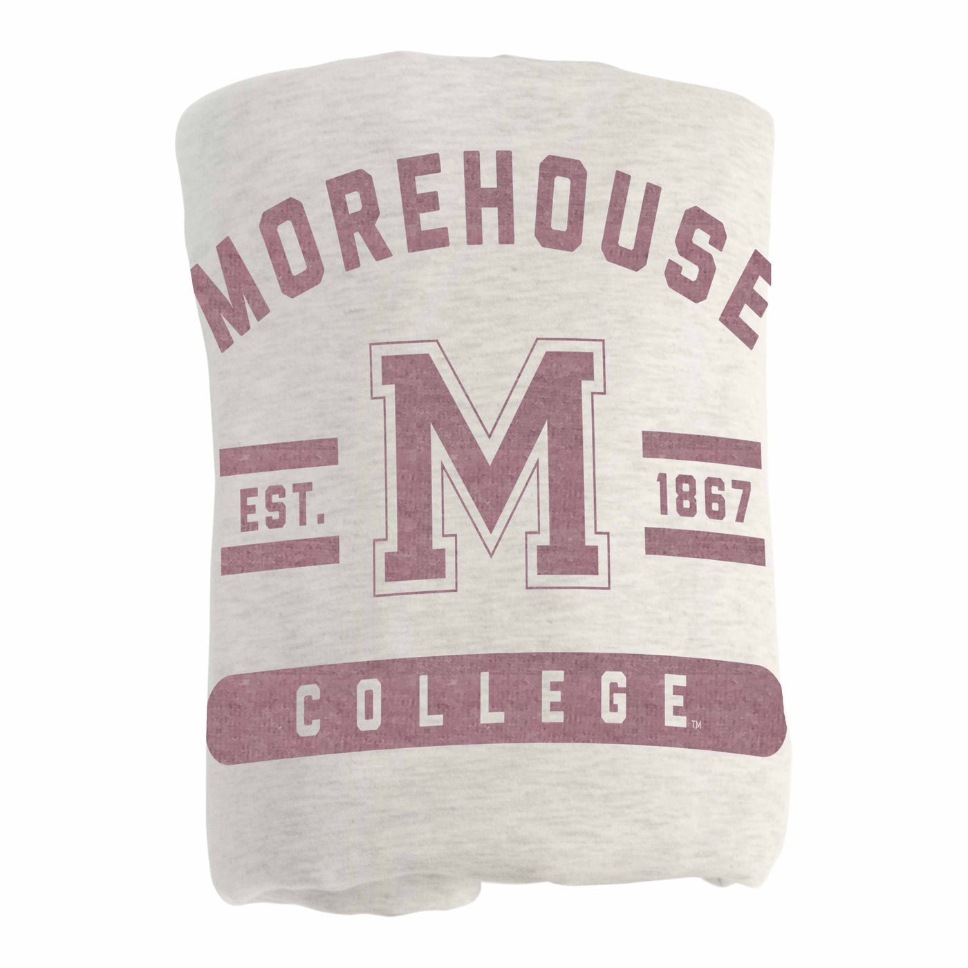 Morehouse College Oatmeal Sweatshirt Blanket