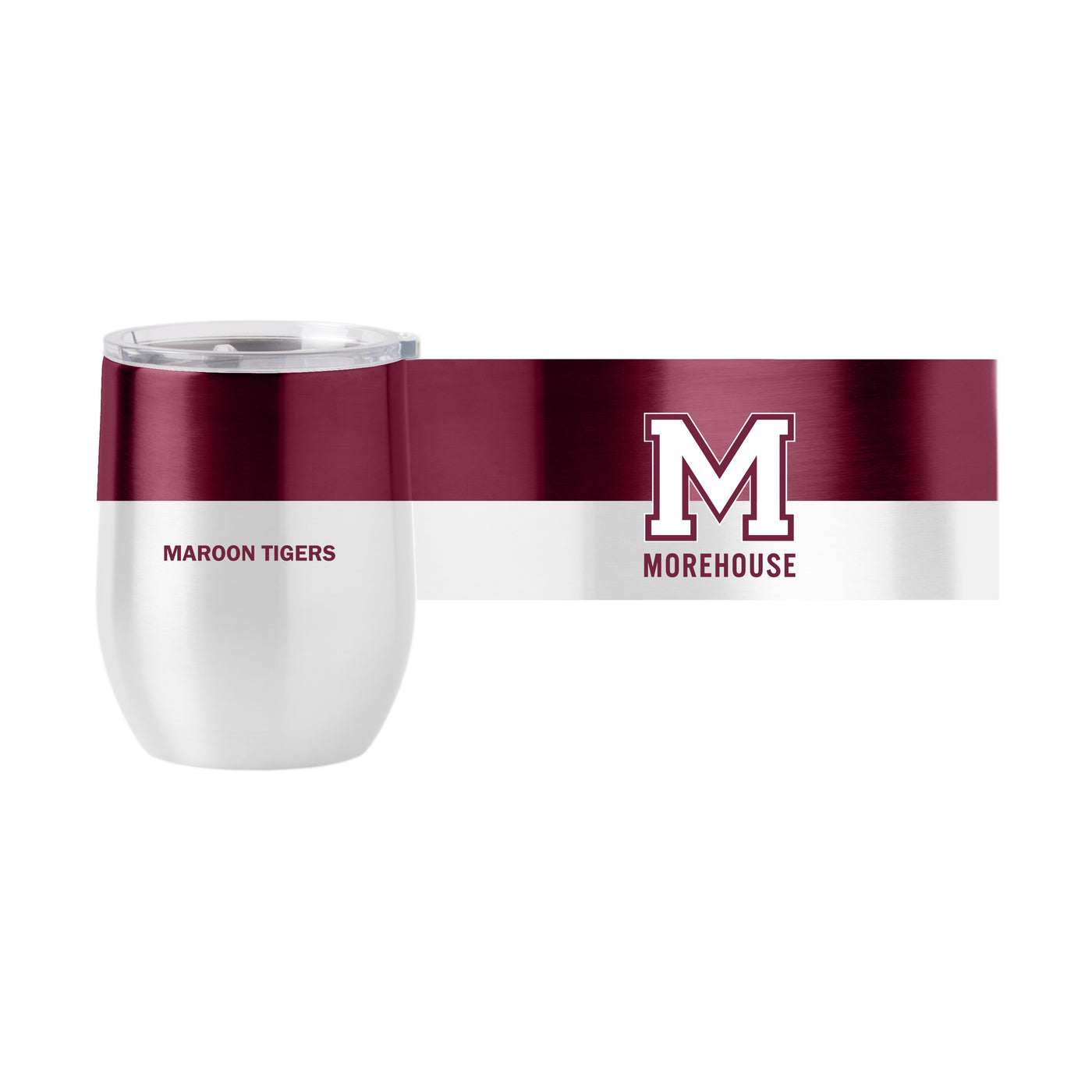 Morehouse College Colorblock 16oz Stainless Curved Beverage