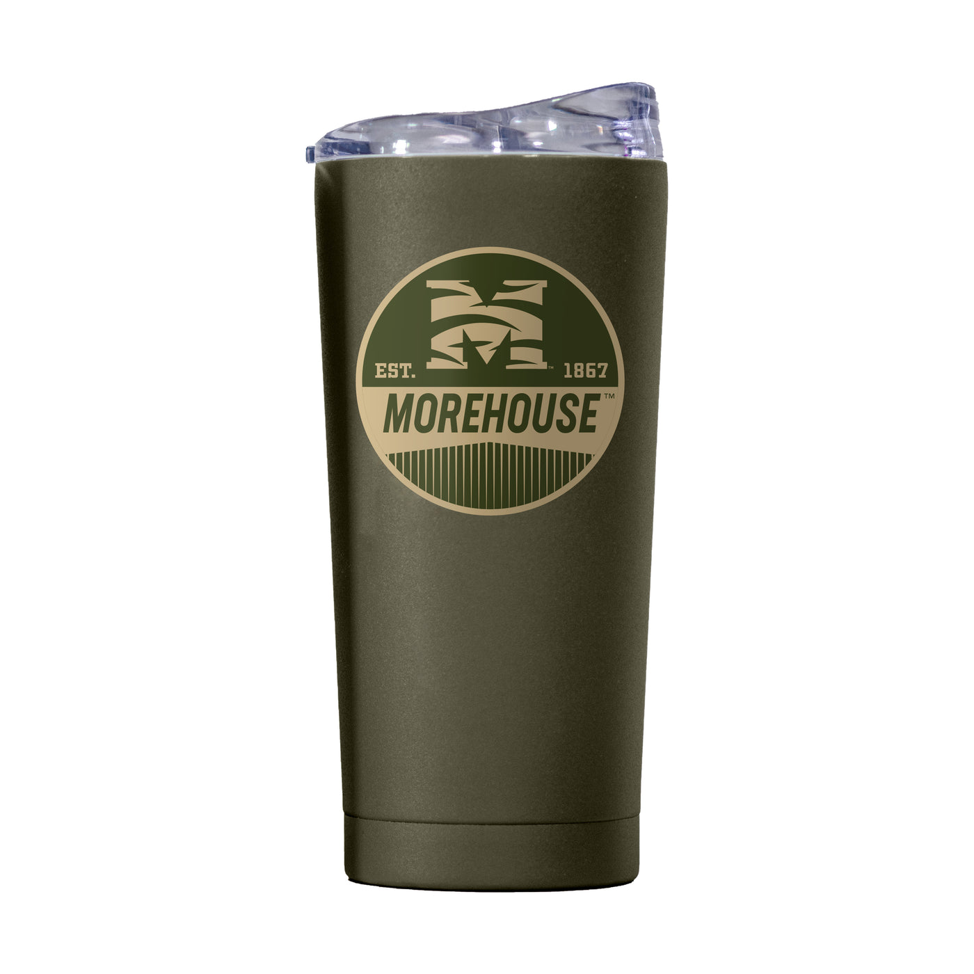 Morehouse 20oz Olive Badge Powder Coat Tumbler