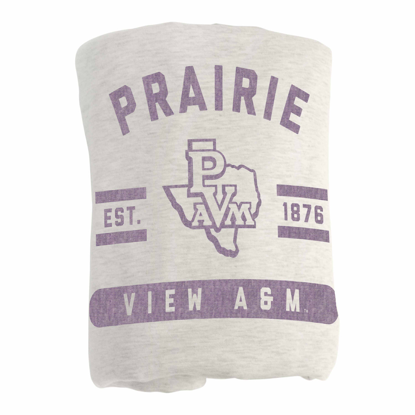 Prairie View A&M Oatmeal Sweatshirt Blanket