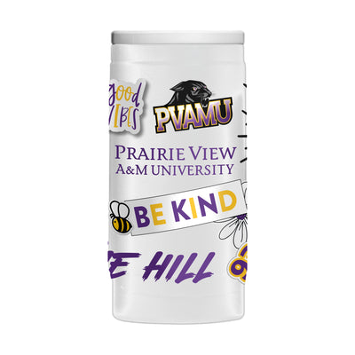 Prairie View A&M 12oz Native Powder Coat Slim Can Coolie