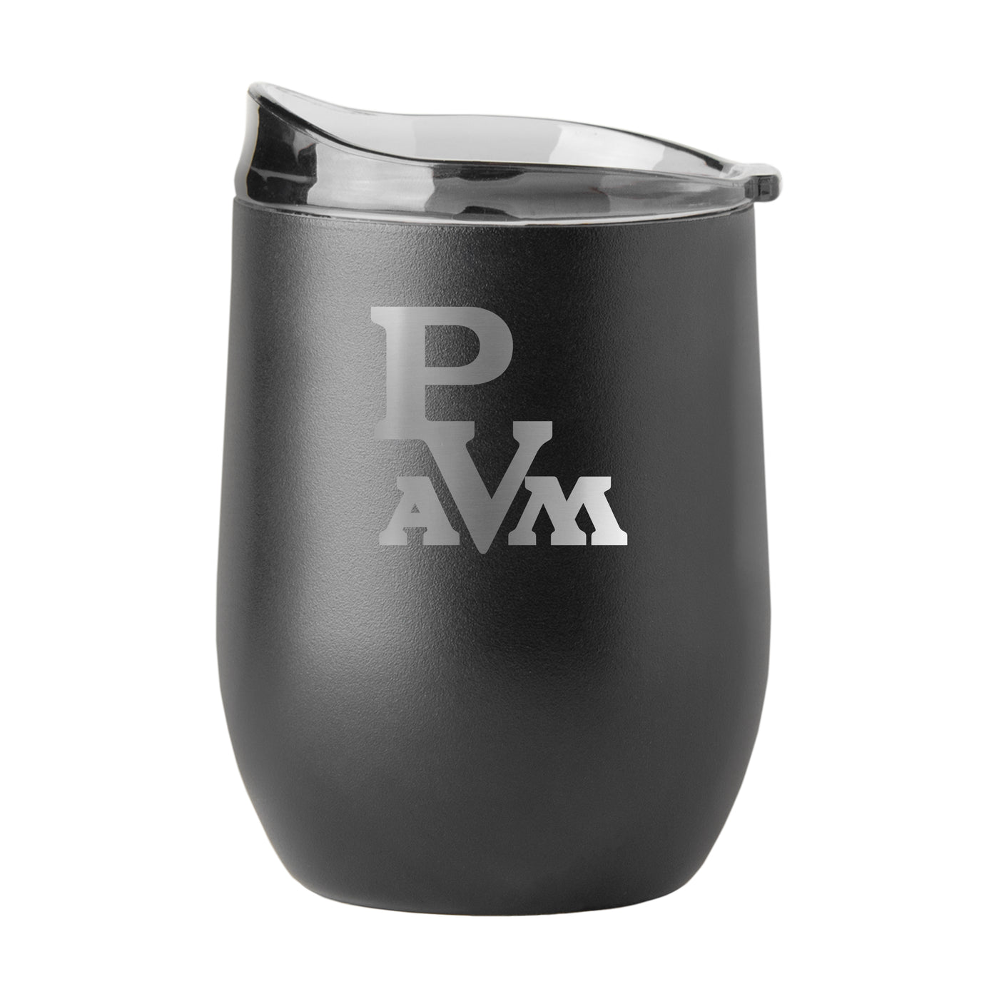 Prairie View A&M GunMetal 16oz Black Powder Curved Beverage