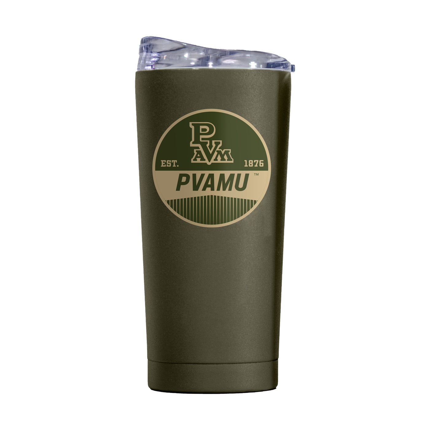 Prairie View A&M 20oz Olive Badge Powder Coat Tumbler