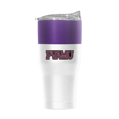 Prairie View A&M 30oz Colorblock White Powder Coat Tumbler