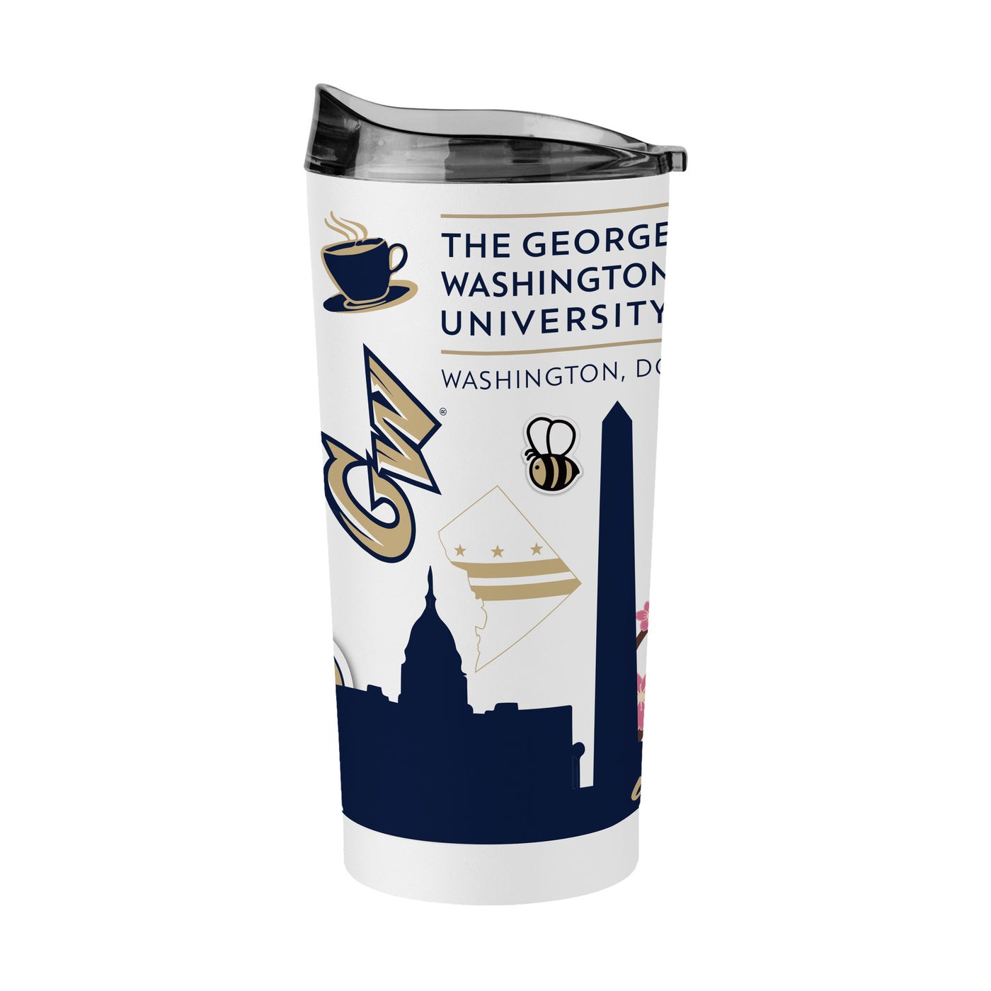 George Washington 20oz Native Powder Coat Tumbler