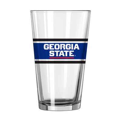 Georgia State 16oz Stripe Pint Glass - Logo Brands