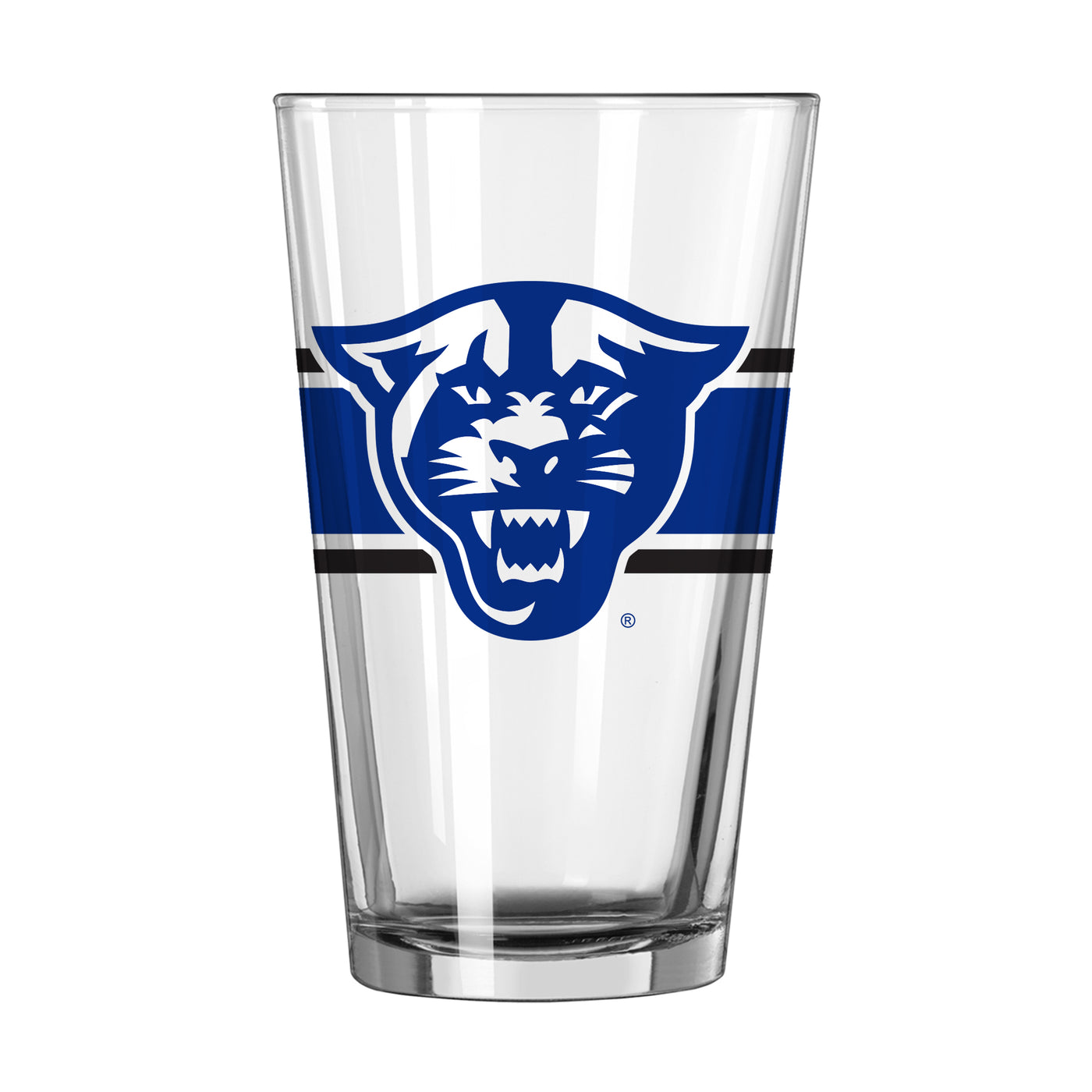 Georgia State 16oz Stripe Pint Glass - Logo Brands