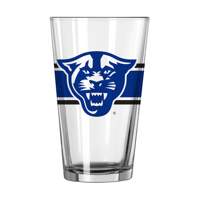 Georgia State 16oz Stripe Pint Glass - Logo Brands