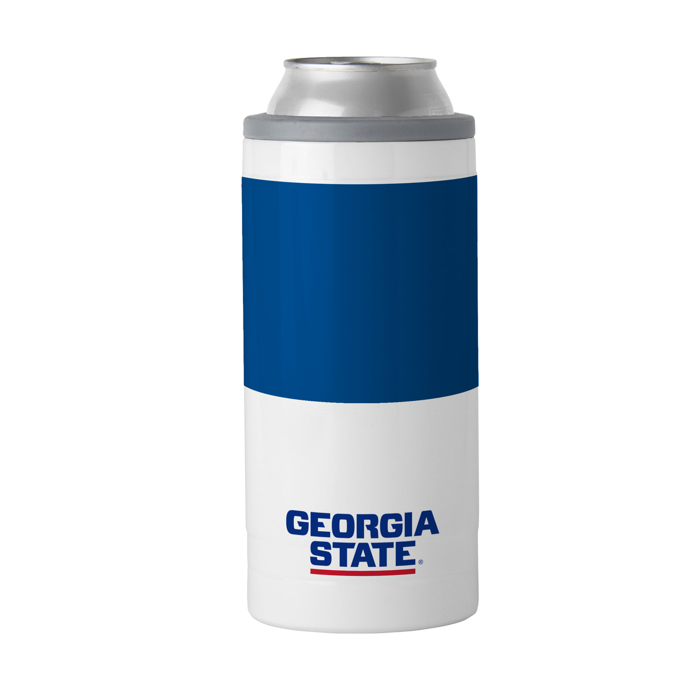 Georgia State 12oz Colorblock Slim Can Coolie