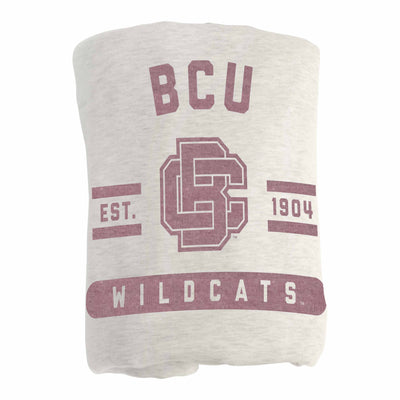 Bethune-Cookman Oatmeal Sweatshirt Blanket - Logo Brands