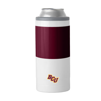 Bethune-Cookman Colorblock 12oz Slim Can Coolie - Logo Brands