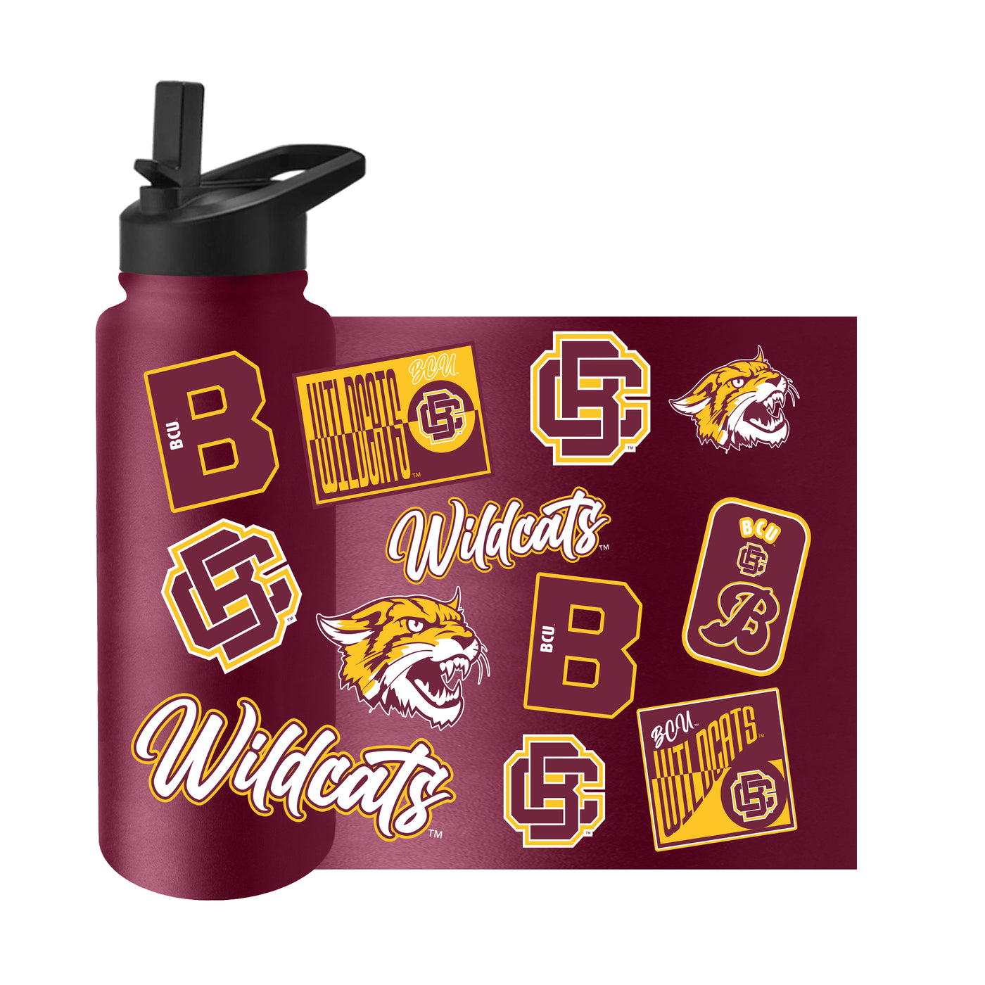 Bethune-Cookman 34oz Dreamweave Quencher Bottle