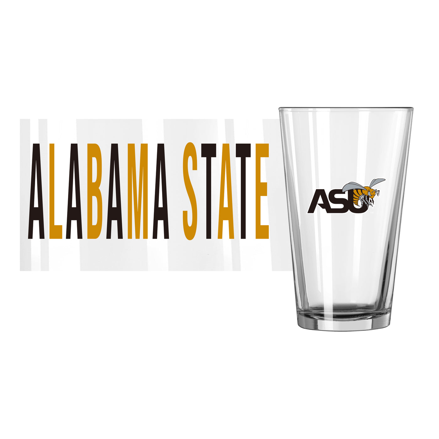 Alabama State 16oz Overtime Pint Glass