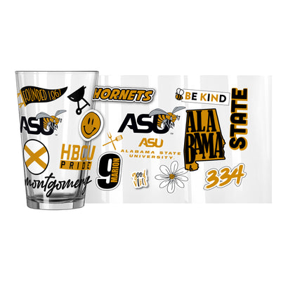 Alabama State 16oz Native Pint Glass