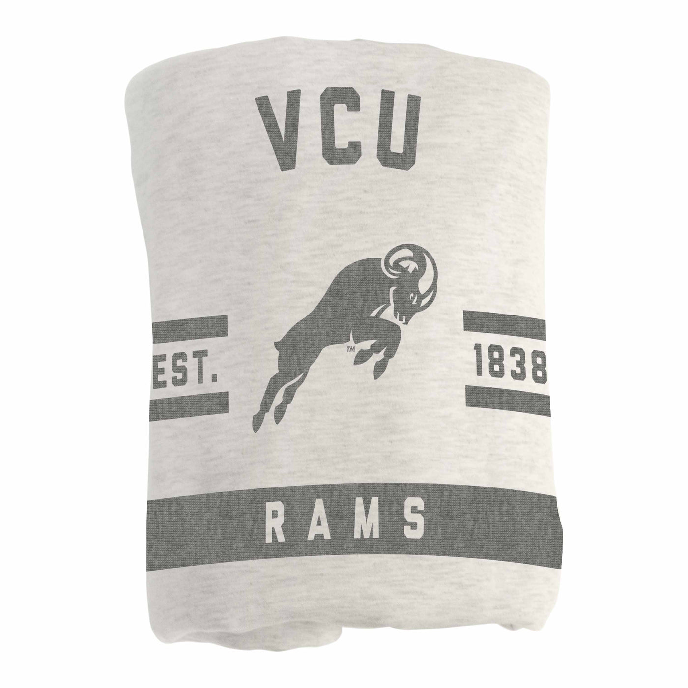 Virginia Commonwealth Oatmeal Sweatshirt Blanket - Logo Brands