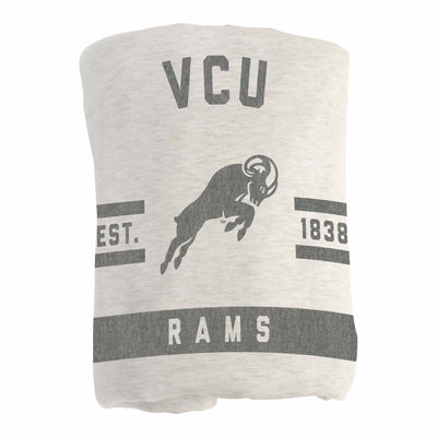 Virginia Commonwealth Oatmeal Sweatshirt Blanket