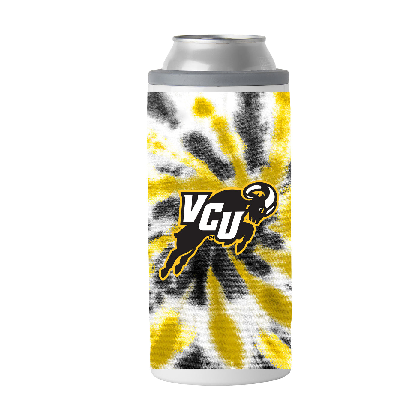 Virginia Commonwealth 12oz Tie Dye Slim Can Coolie
