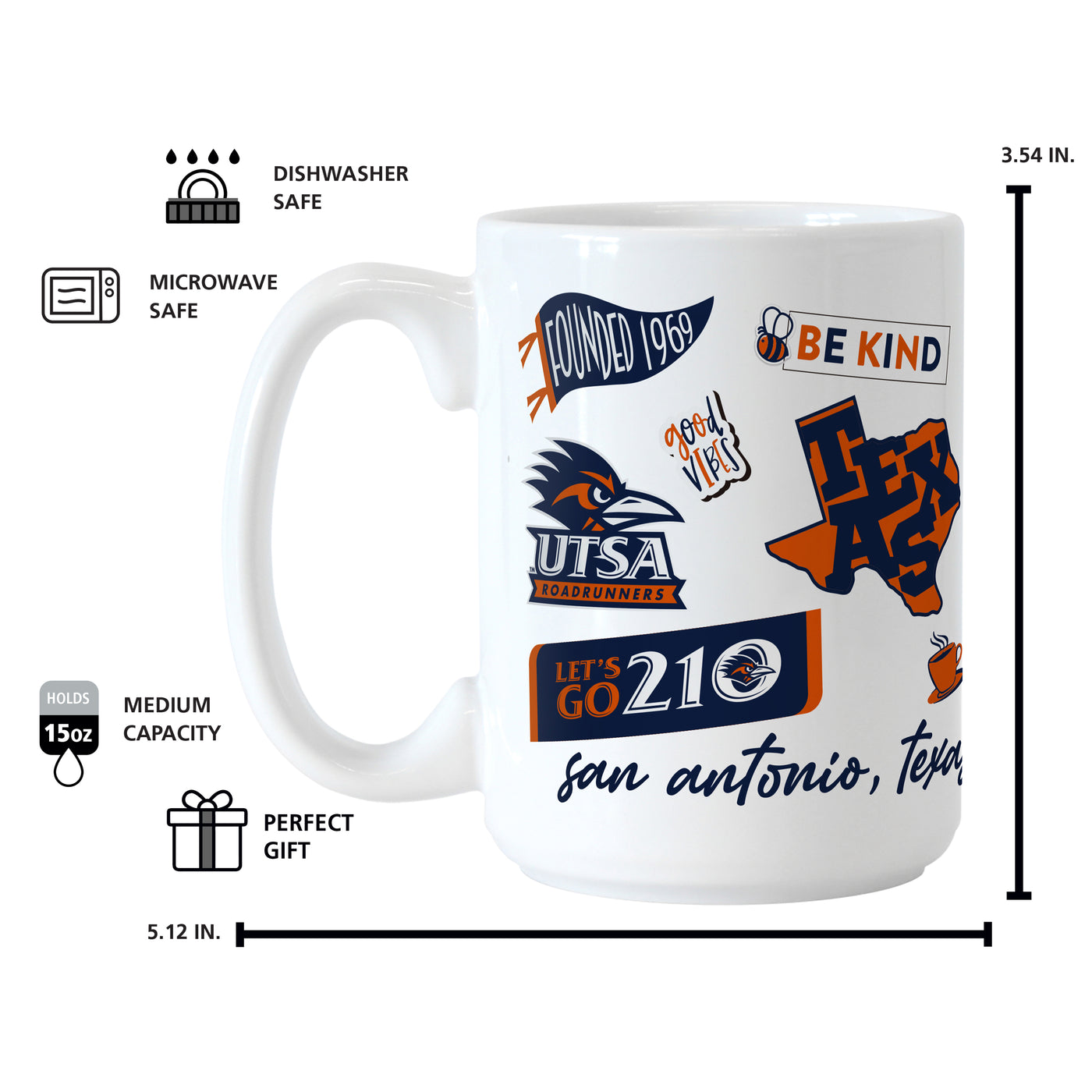 Texas - San Antonio 15oz Native Sublimated Mug