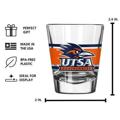 Texas - San Antonio 2oz Stripe Shot Glass - Logo Brands