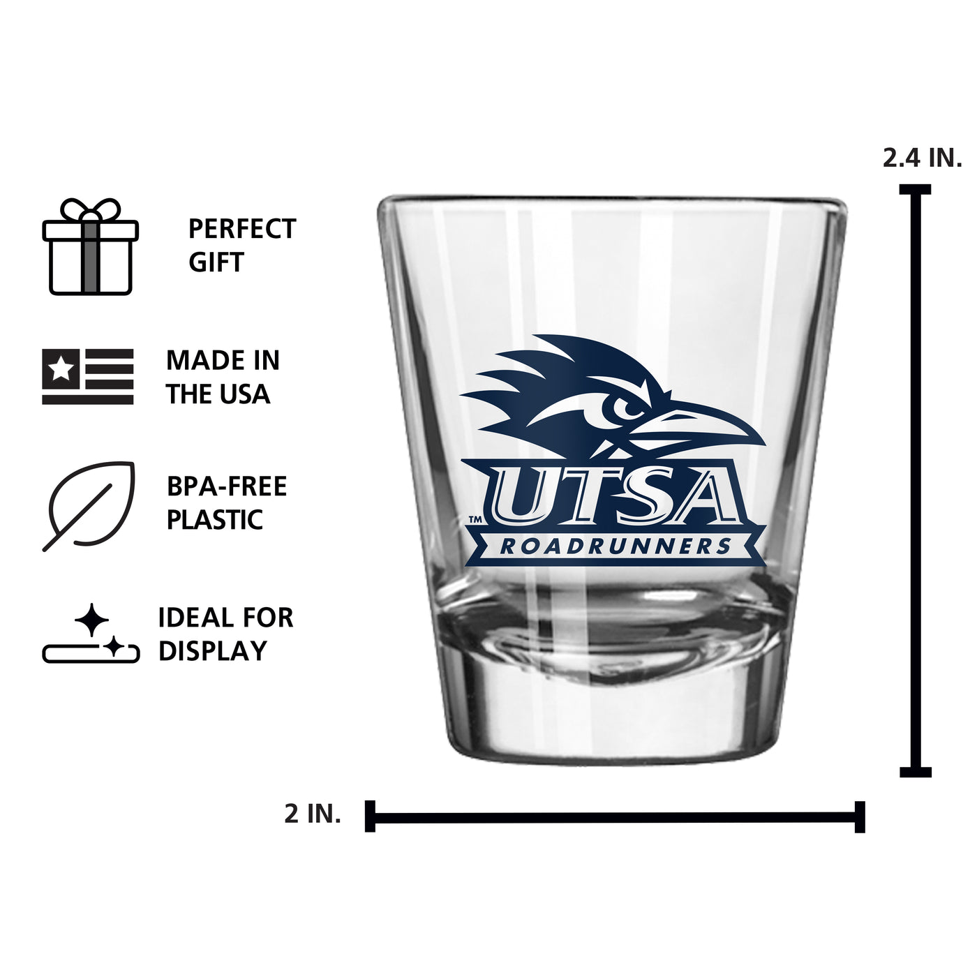 Texas - San Antonio 2oz Gameday Shot Glass