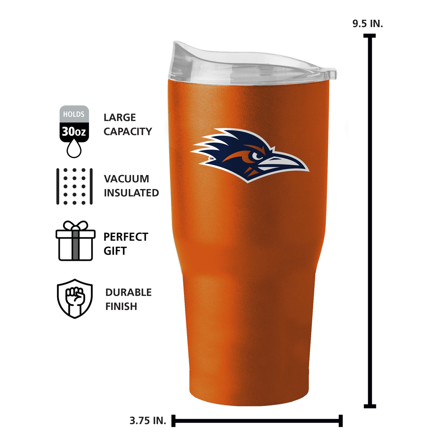 Texas - San Antonio 30oz Flipside Powder Coat Tumbler | Logo Brands