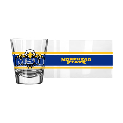 Morehead State 2oz Stripe Shot Glass