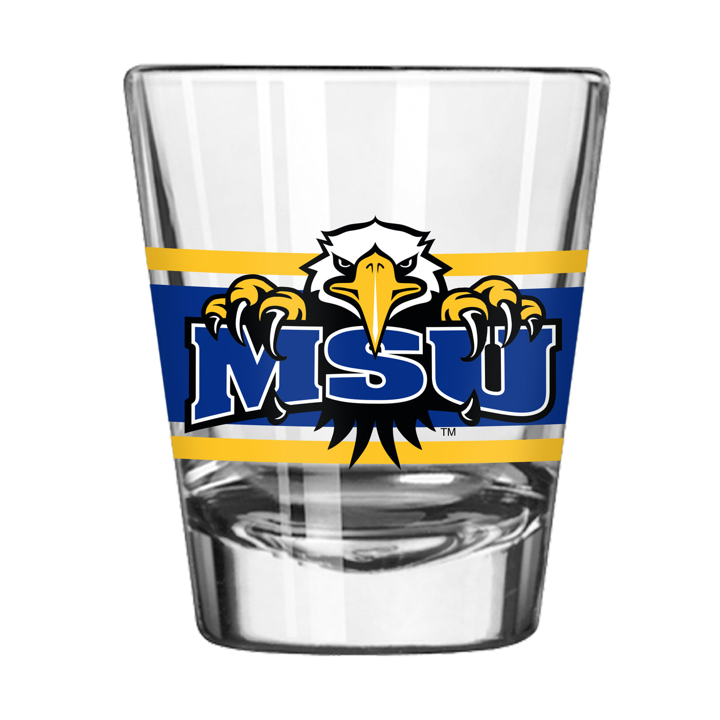 Morehead State 2oz Stripe Shot Glass - Logo Brands