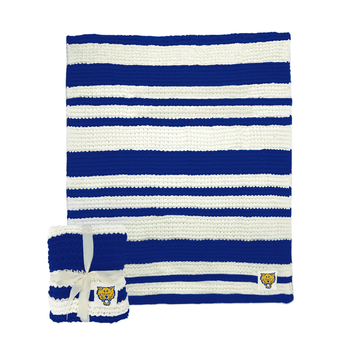Fort Valley State Cable Knit Throw 50x60