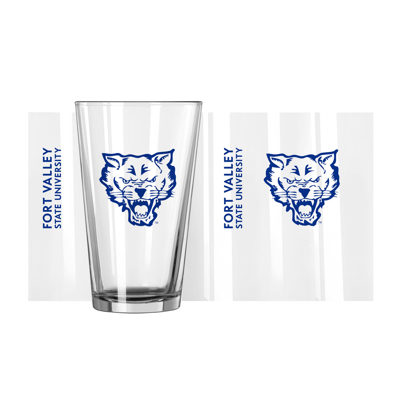 Fort Valley State 16oz Gameday Pint Glass