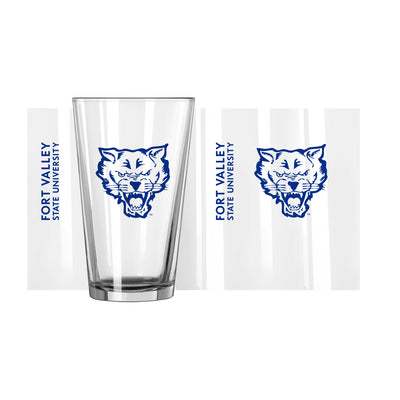 Fort Valley State 16oz Gameday Pint Glass