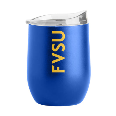Fort Valley State 16oz Gameday Powder Coat Curved Bev