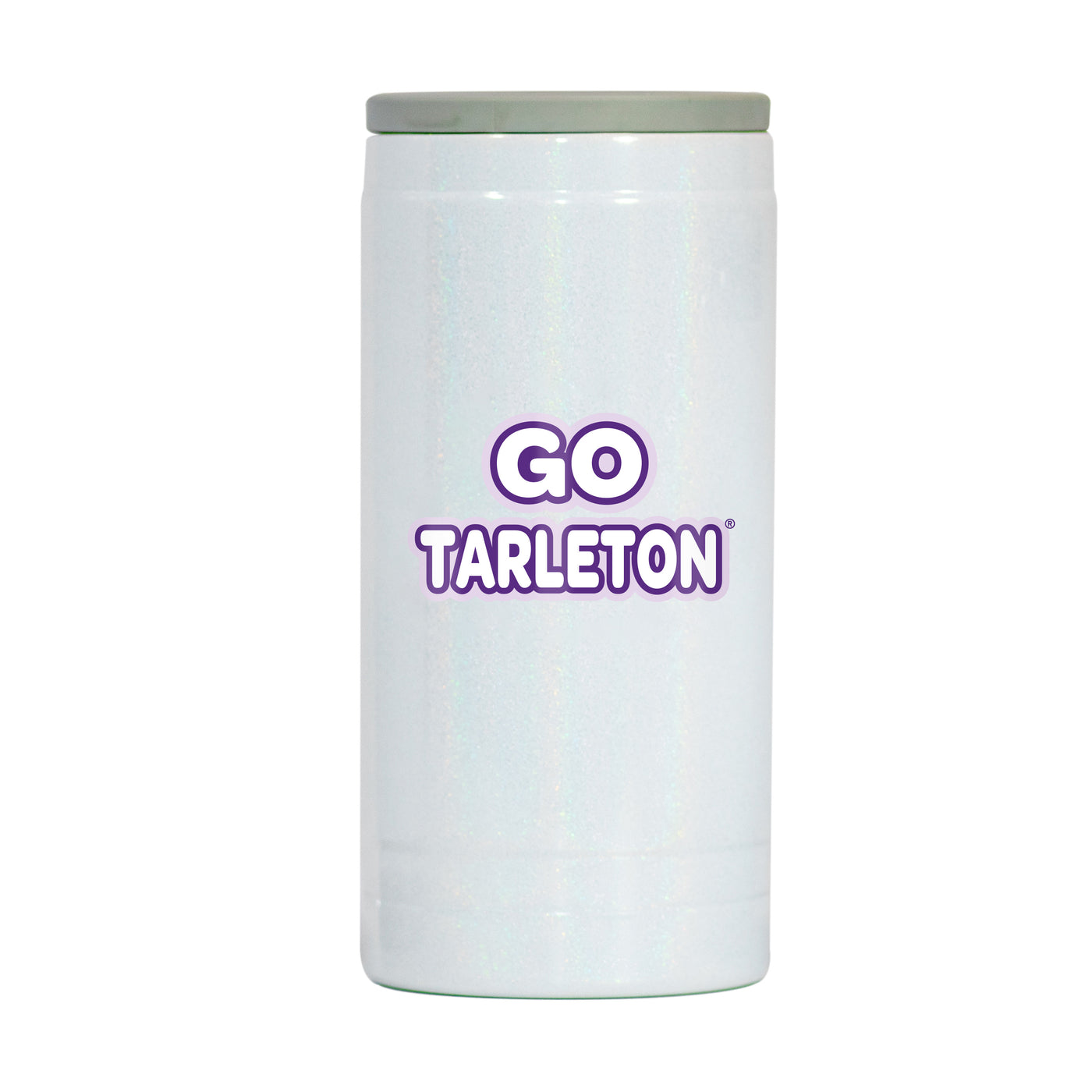 Tarleton State 12oz Bubble Iridescent Slim Coolie
