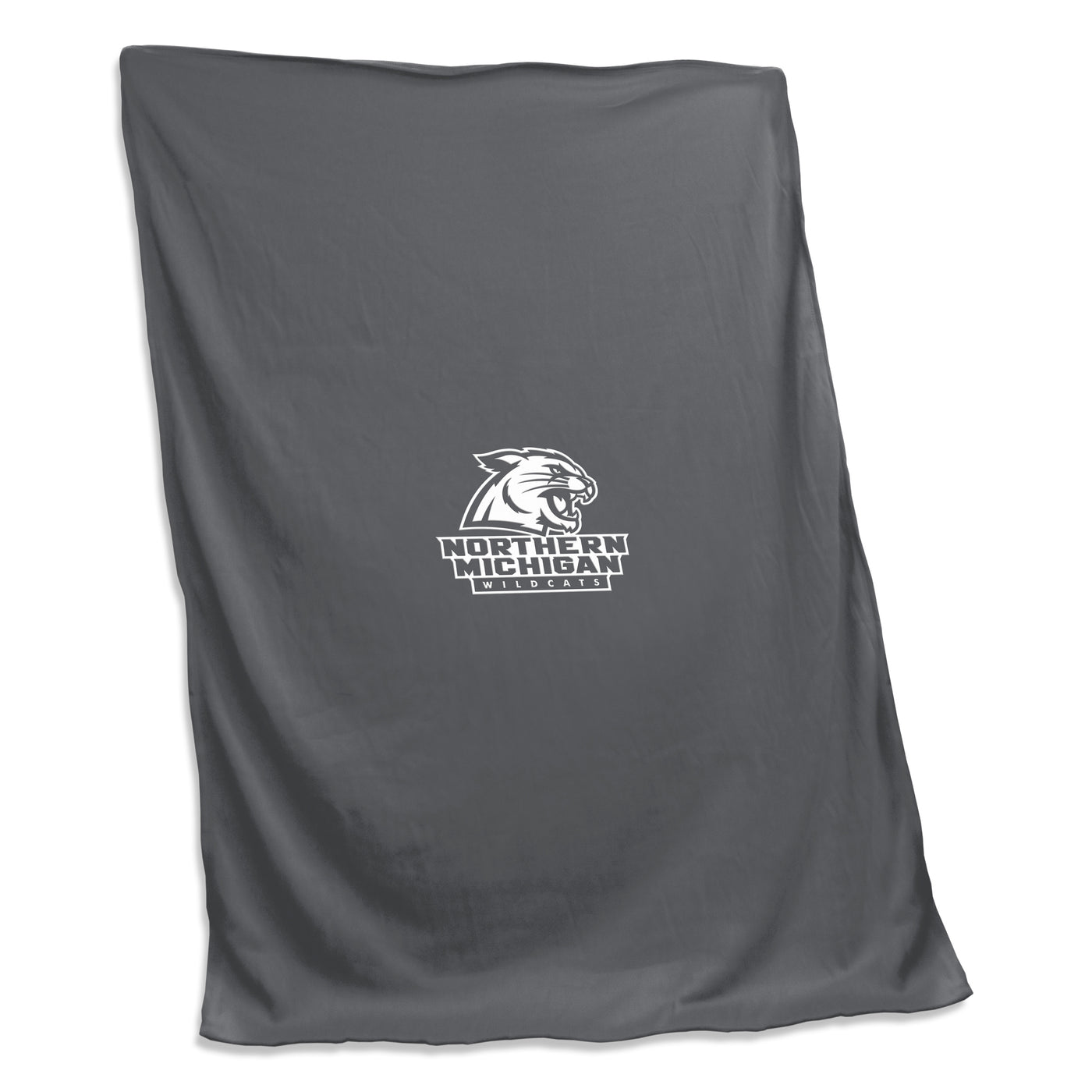 Northern Michigan Charcoal Sweatshirt Blanket (Screened)