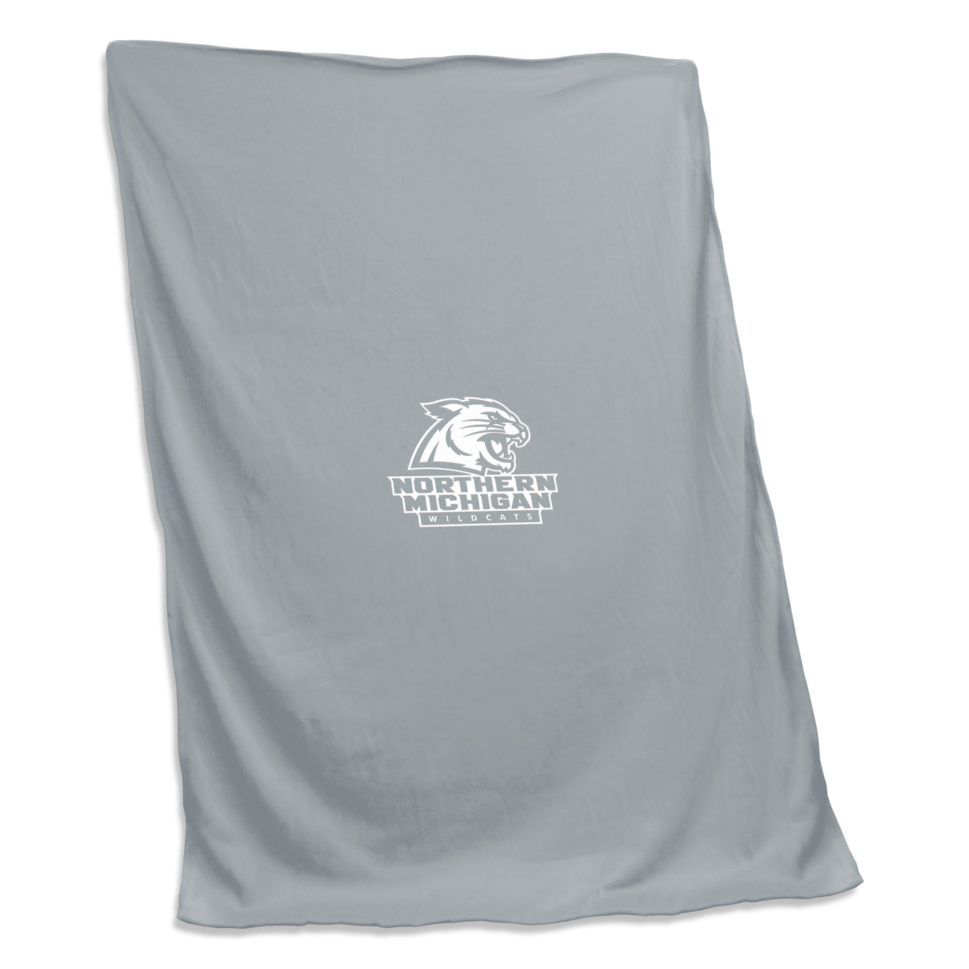 Northern Michigan Gray Sweatshirt Blanket (Screened)
