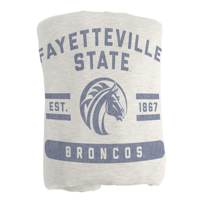 Fayetteville State Oatmeal Sweatshirt Blanket