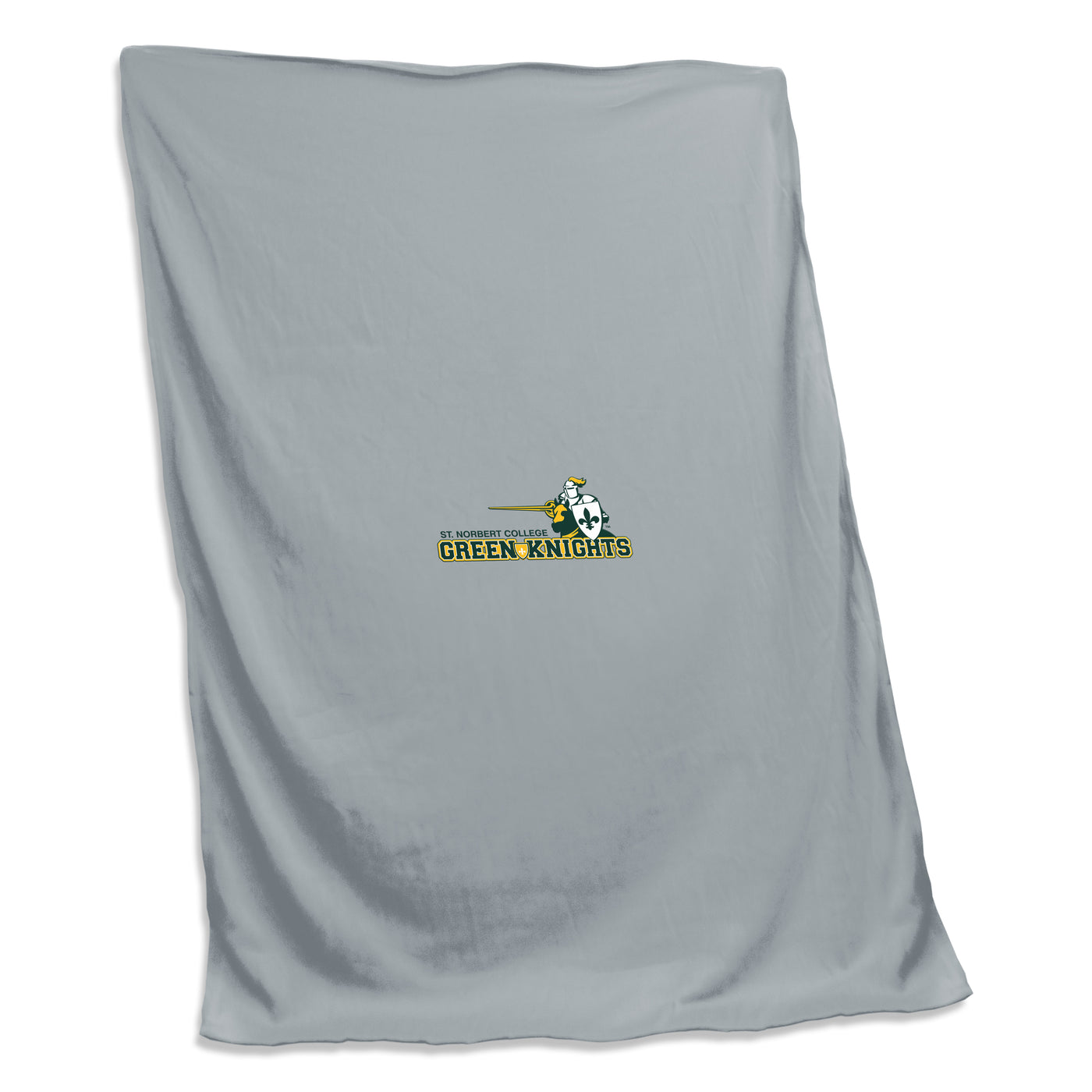 St Norbert Gray Screened Sweatshirt Blanket