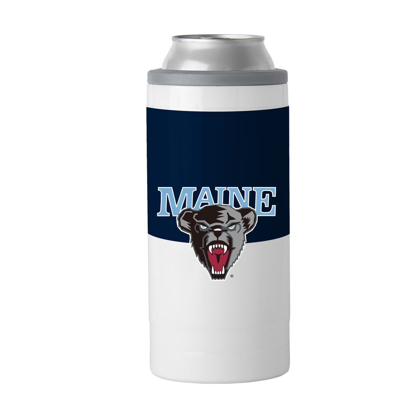 Maine 12oz Colorblock Slim Can Coolie - Logo Brands