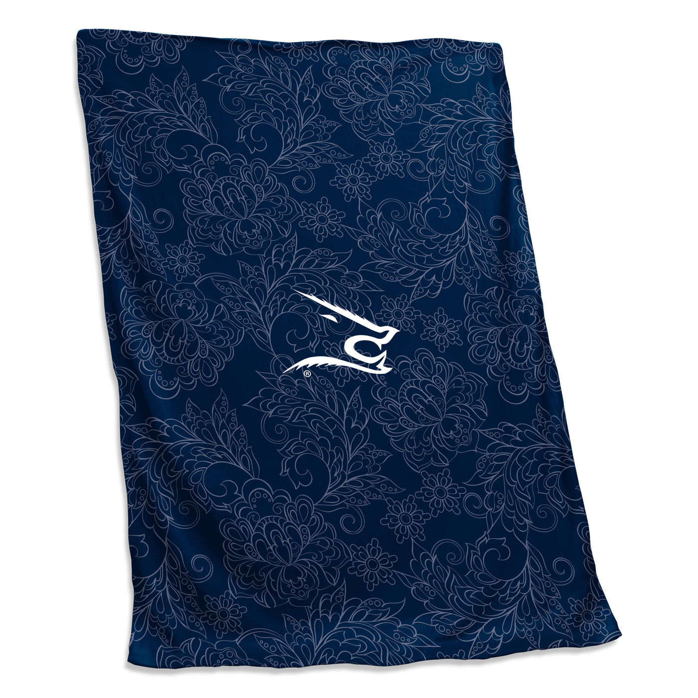 Texas A&M Kingsville Navy Paisley Sweatshirt Blanket (Screened)