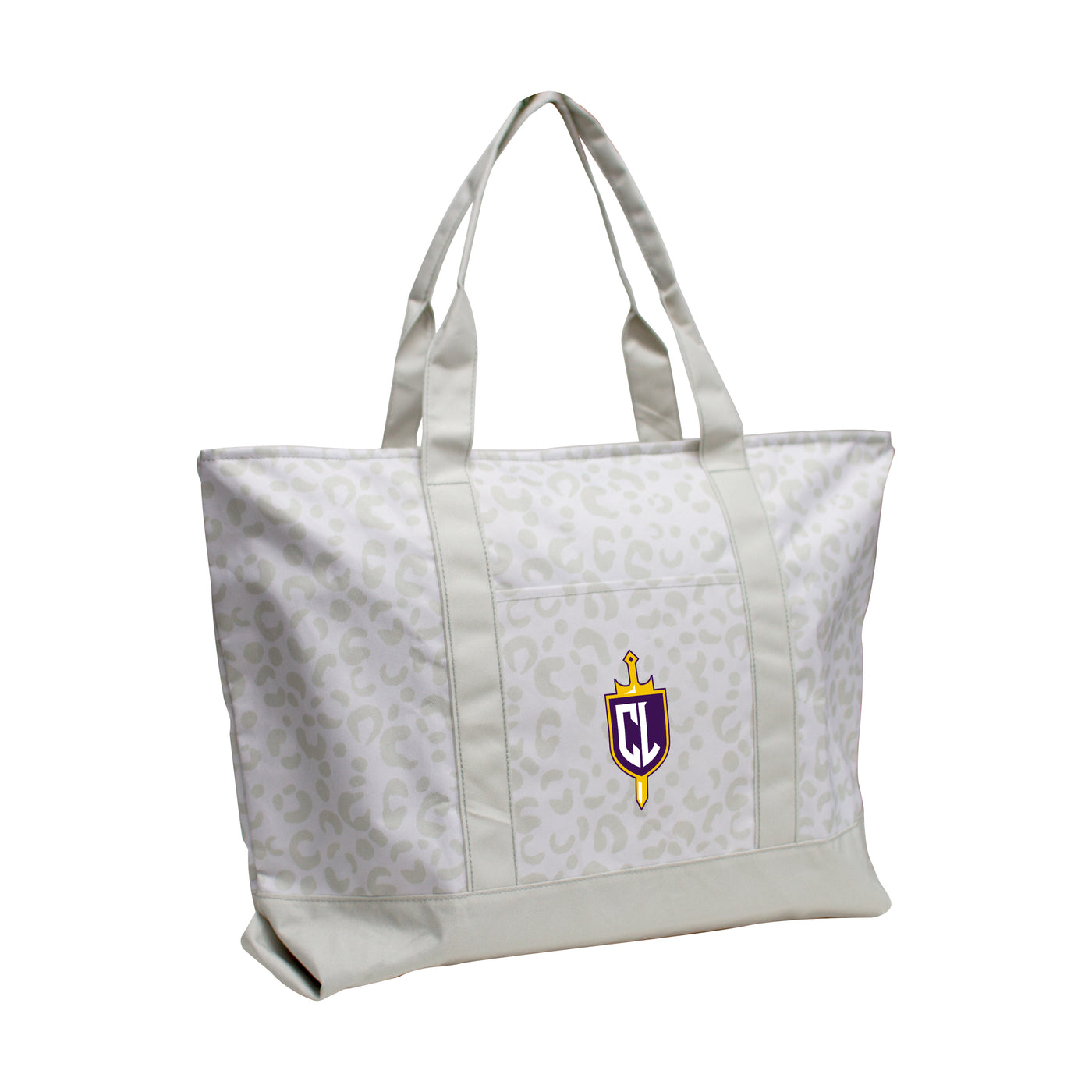 California Lutheran Leopard Pattern Tote