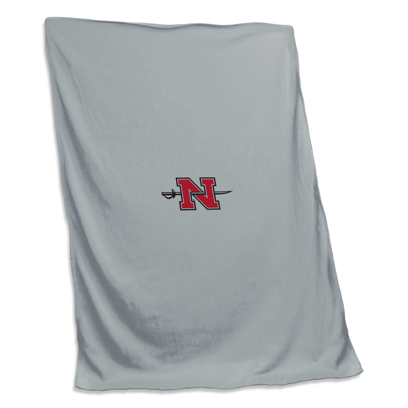 Nichols State Gray Sweatshirt Blanket (Screened)