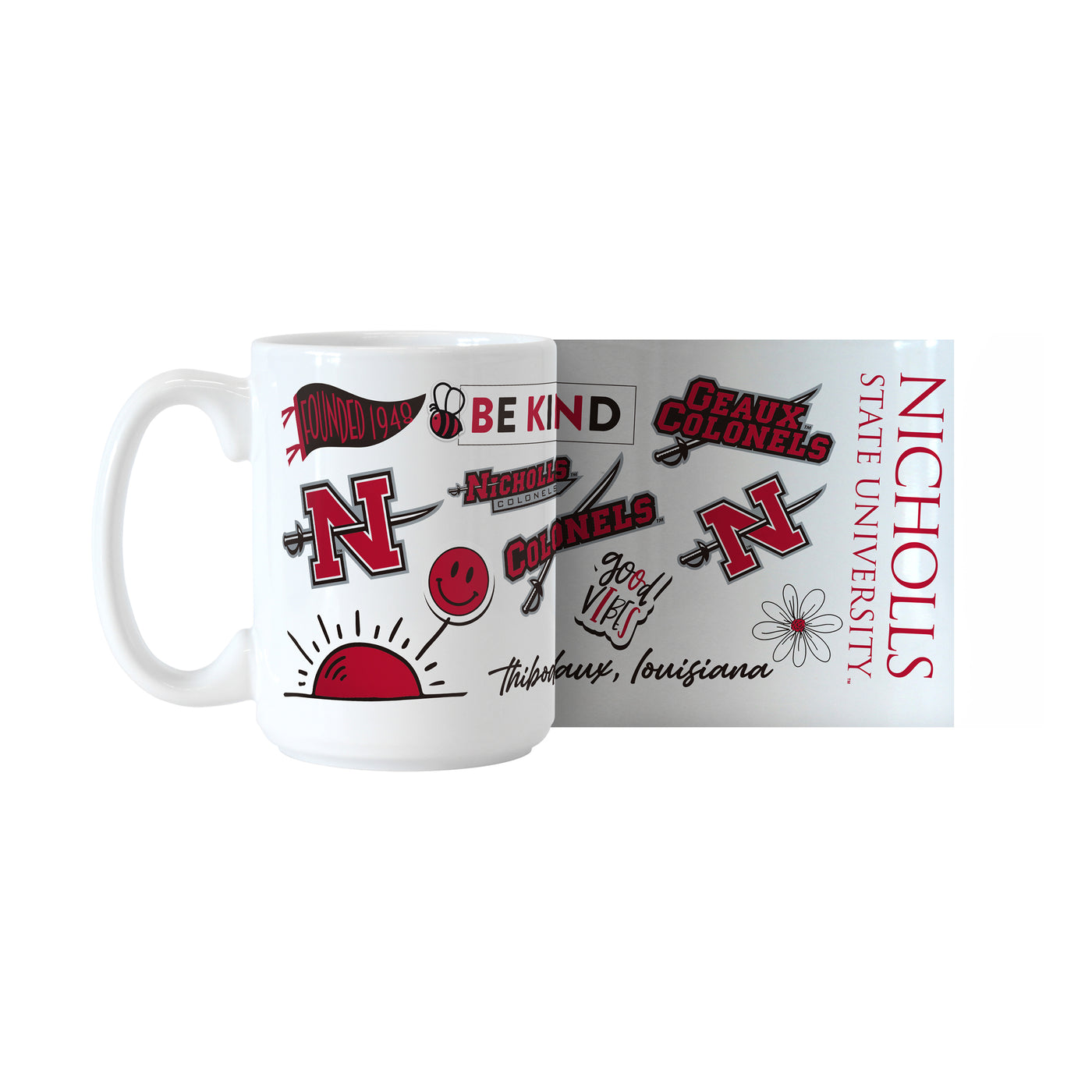 Nicholls State 15oz Native Sublimated Mug