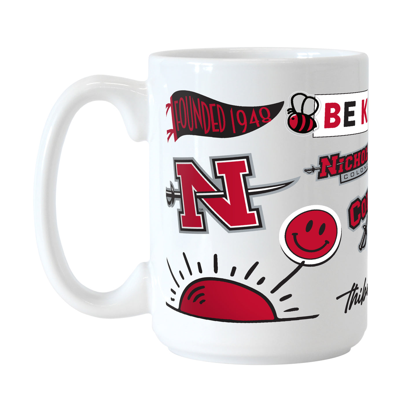 Nicholls State 15oz Native Sublimated Mug