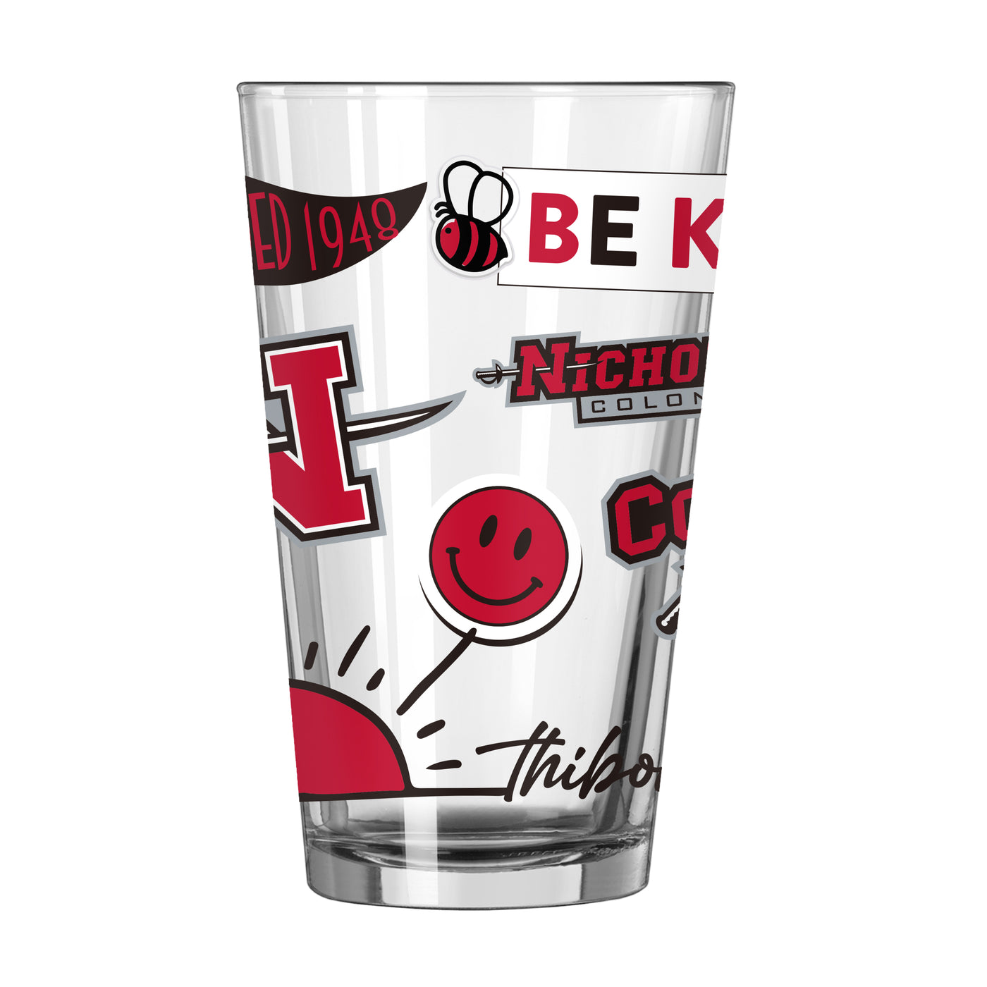 Nicholls State 16oz Native Pint Glass